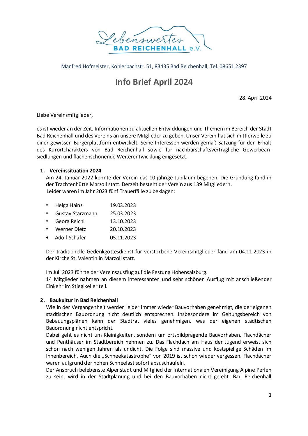 Info-Brief April 2024